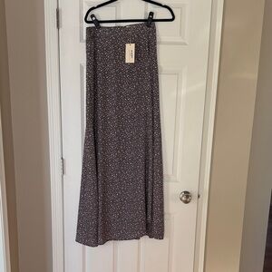 Floral Print Maxi Skirt